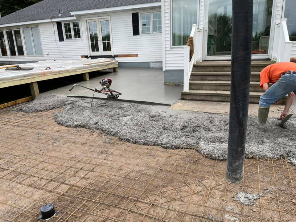 Concrete Patio — M.E. Garlock Construction, Boonville NY (Adirondacks)