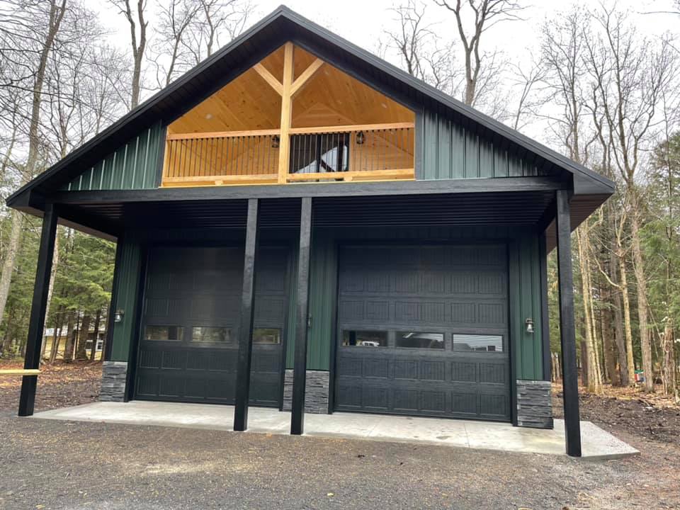 Custom Garage — M.E. Garlock Construction, Boonville NY (Adirondacks)