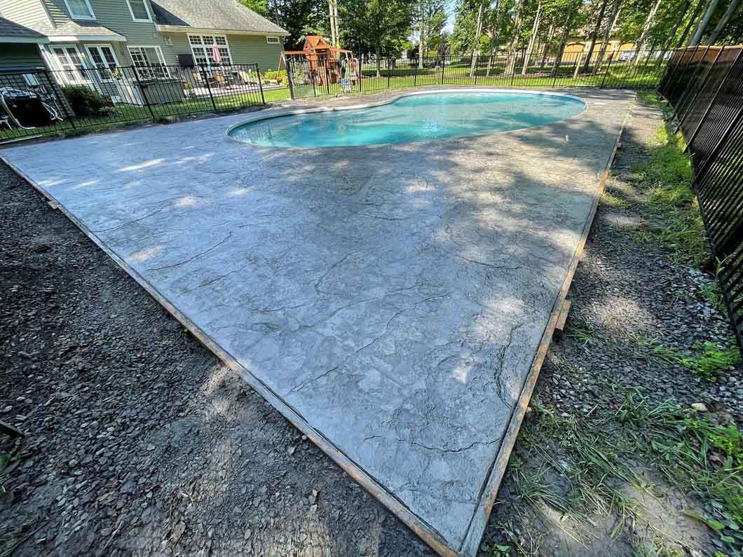 Stamped Concrete — M.E. Garlock Construction, Boonville NY (Adirondacks)